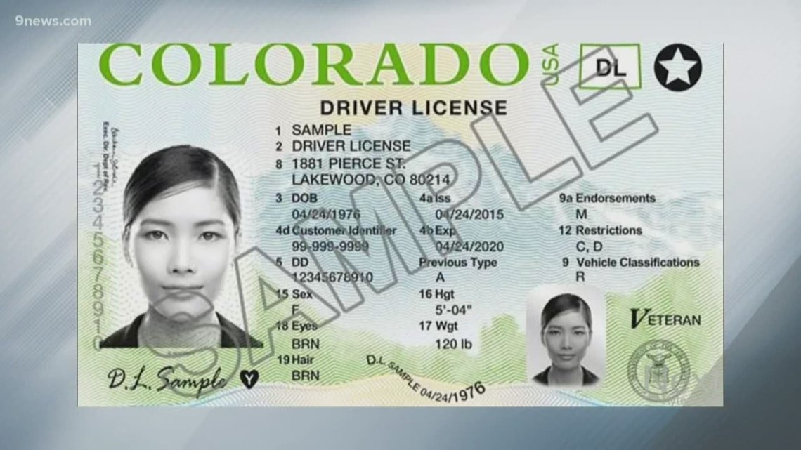 Driver's license must have gold star on top right-hand corner by