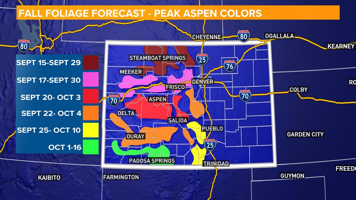 Colorado fall colors 2023 outlook: Better colors north this year ...