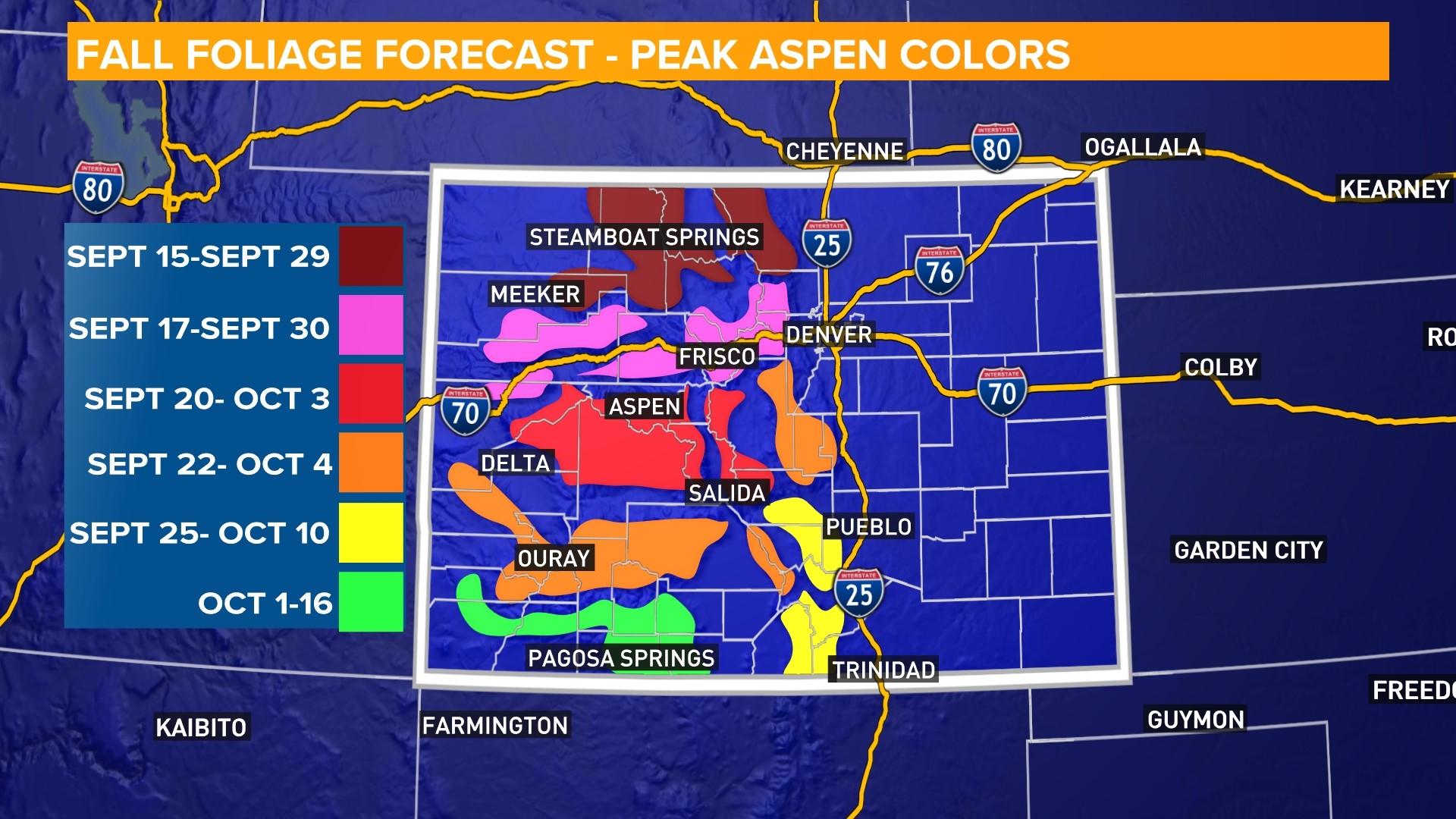 Colorado fall colors 2023 outlook Better colors north this year