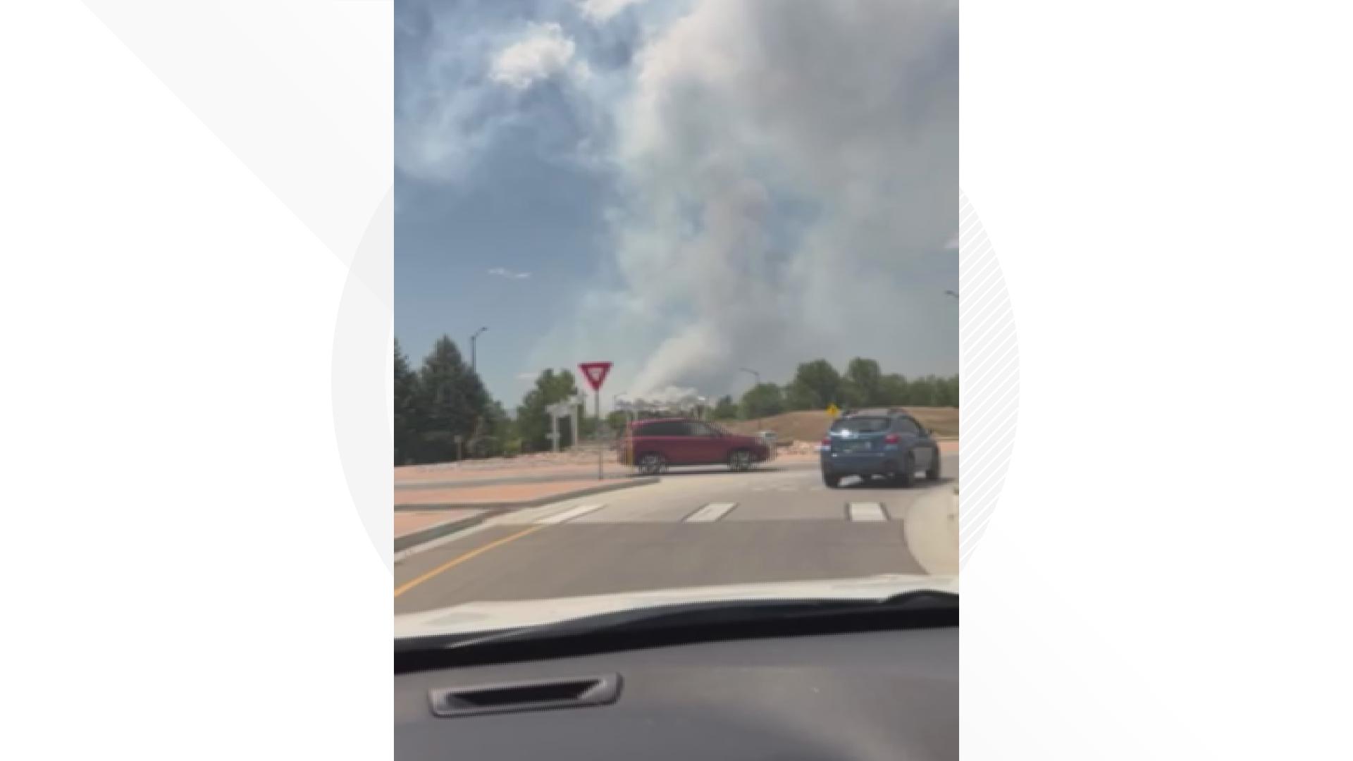 Alexander Mountain Fire view from Horseshoe Lake credit Lisa Wallace.