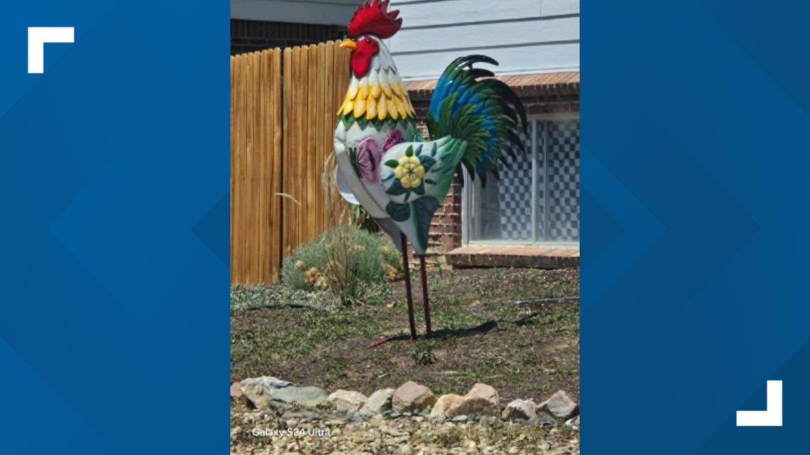 Two giant metal roosters stolen from Longmont homes within week