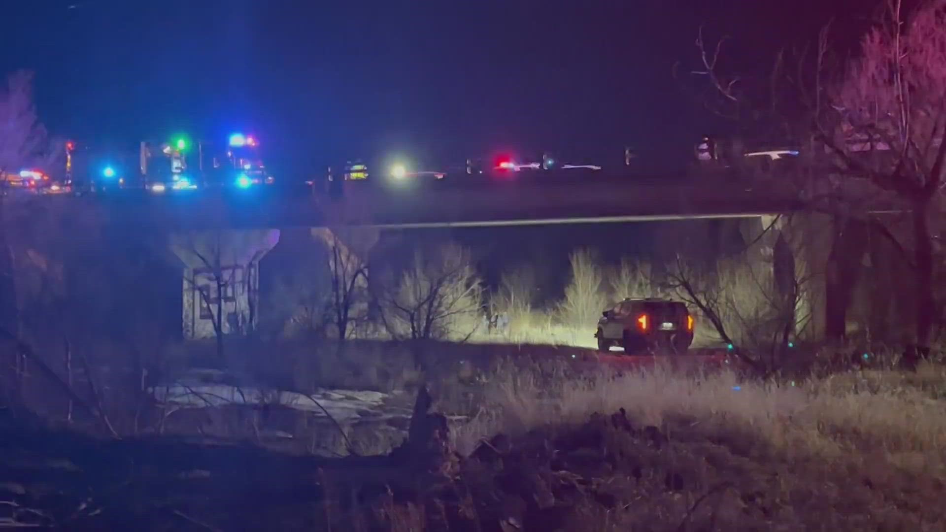 Police said the officer fell off a bridge while chasing a suspect Thursday night.