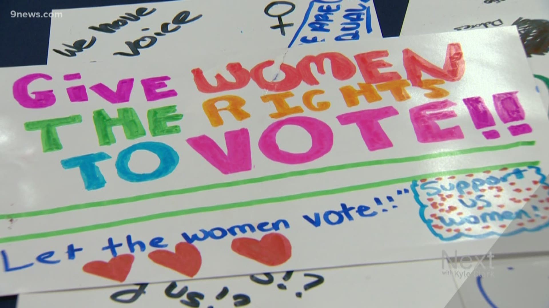 Women earned the right to vote 100 years ago in the United States. Some modern trailblazers in Colorado - Polly Baca, the first Hispanic woman elected to the Colorado State Senate, Candi CdeBaca, a run-off candidate seeking to be the first openly LGBTQ woman of color elected to the Denver City Council, and Jena Griswold, the youngest Secretary of State in America - were part of a panel that spoke to middle schoolers on women's rights. We chatted with the students after.