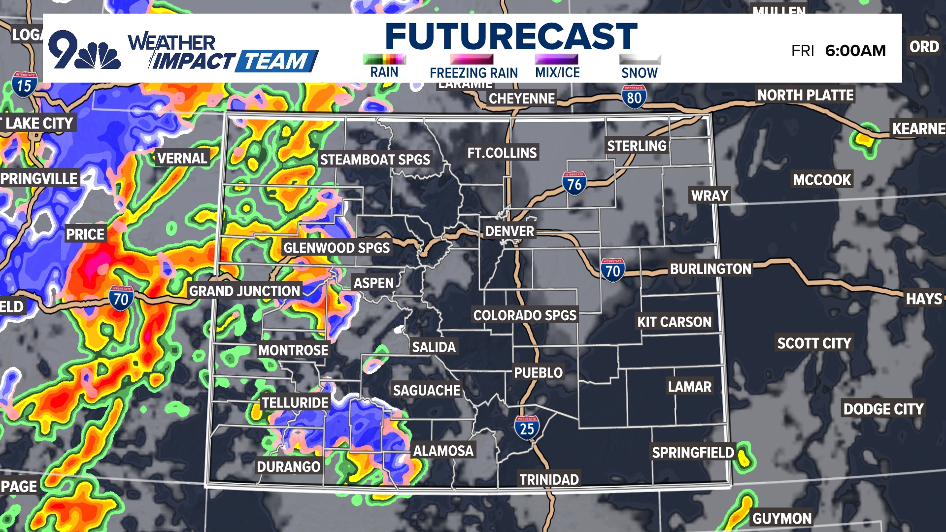 How much snow will Colorado get this weekend? | 9news.com