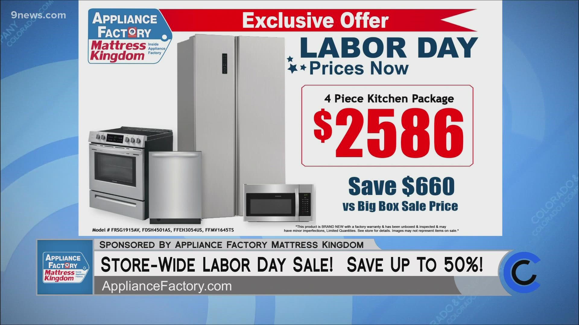 Save on Kitchen & Home Appliances, Mattresses, and more!