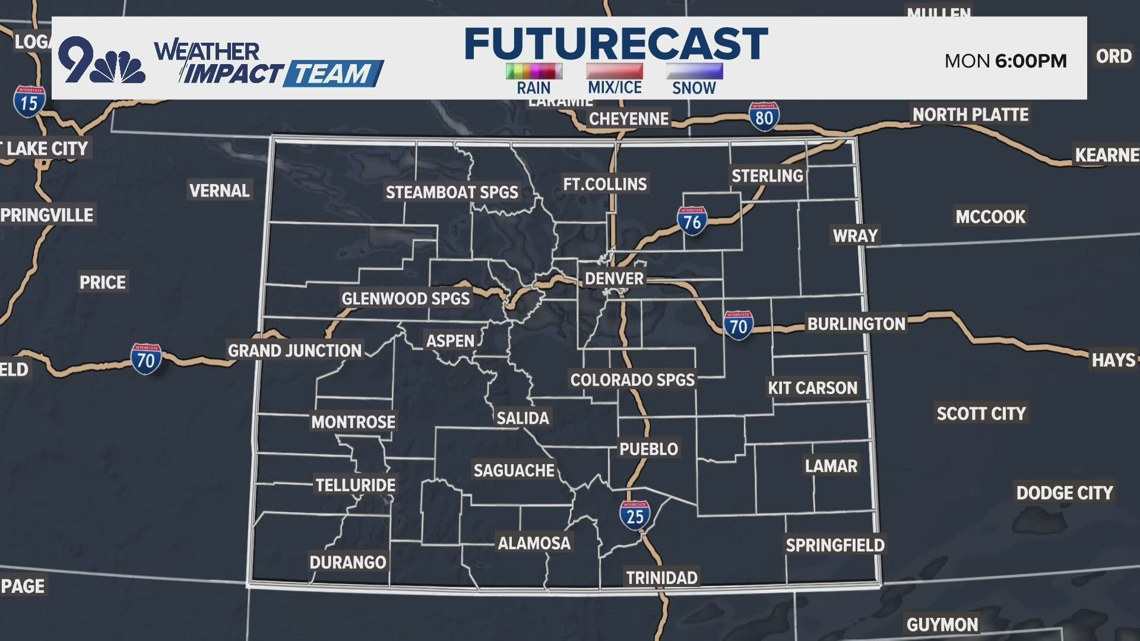 Latest forecast | Mostly sunny Monday with highs in the low 50s | 9news.com