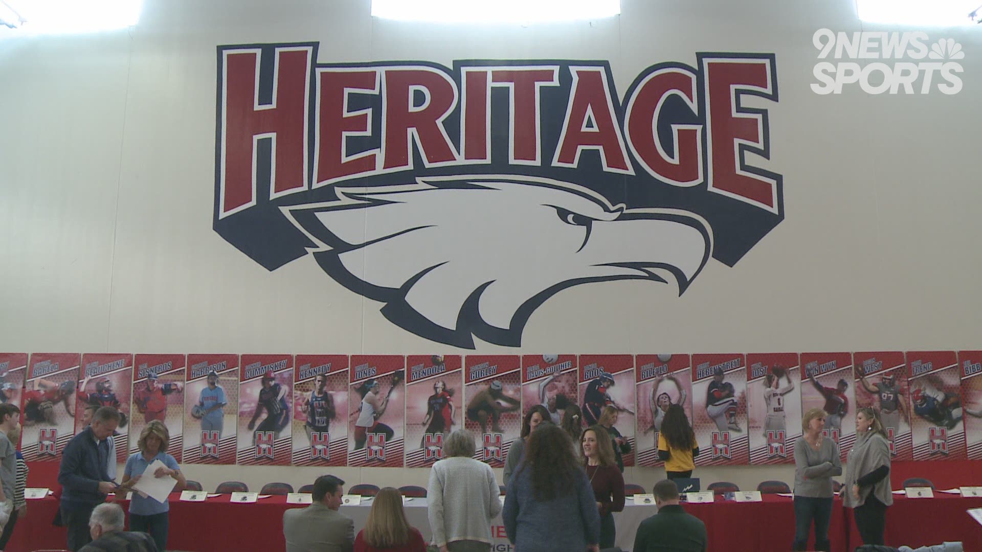 The Eagles welcomed in a big crowd on Wednesday afternoon to celebrate the signees.