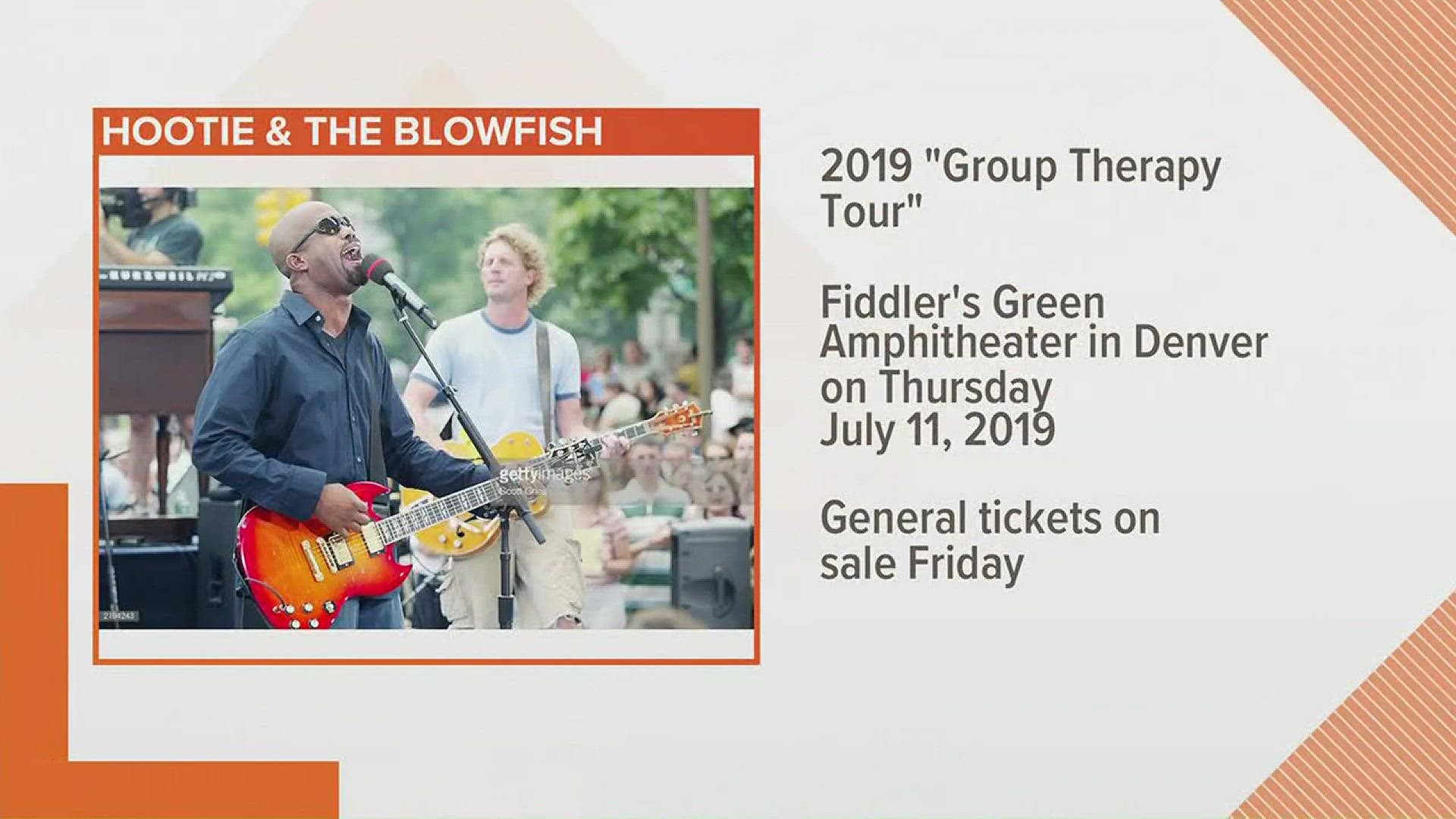 Pop-rockers Hootie & the Blowfish are hitting the road for the first time in a decade. The Darius Rucker-led band will come to Fiddler's Green in July 2019.