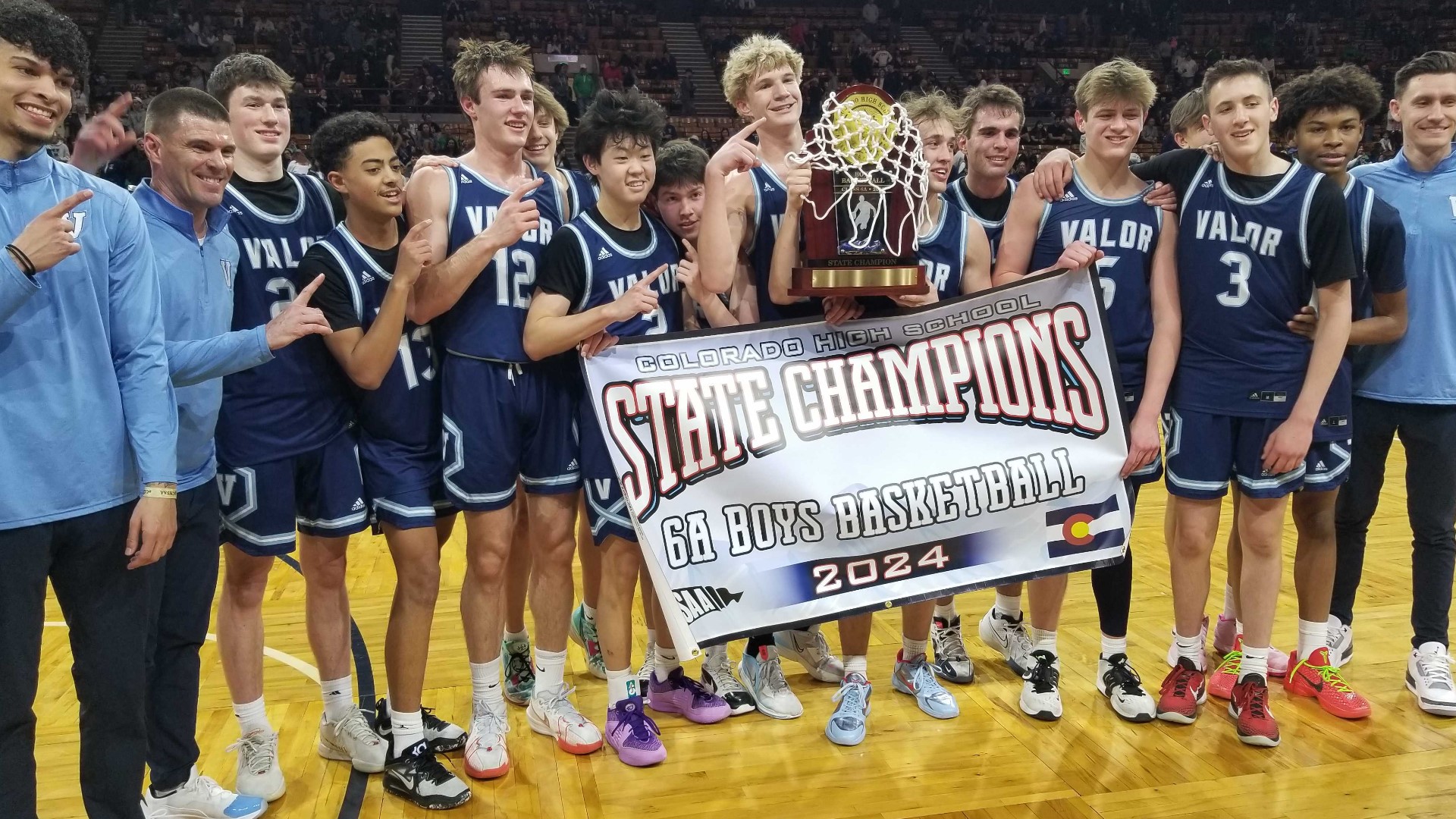The Eagles defeated the Grizzlies 52-40 in the Class 6A state title game.