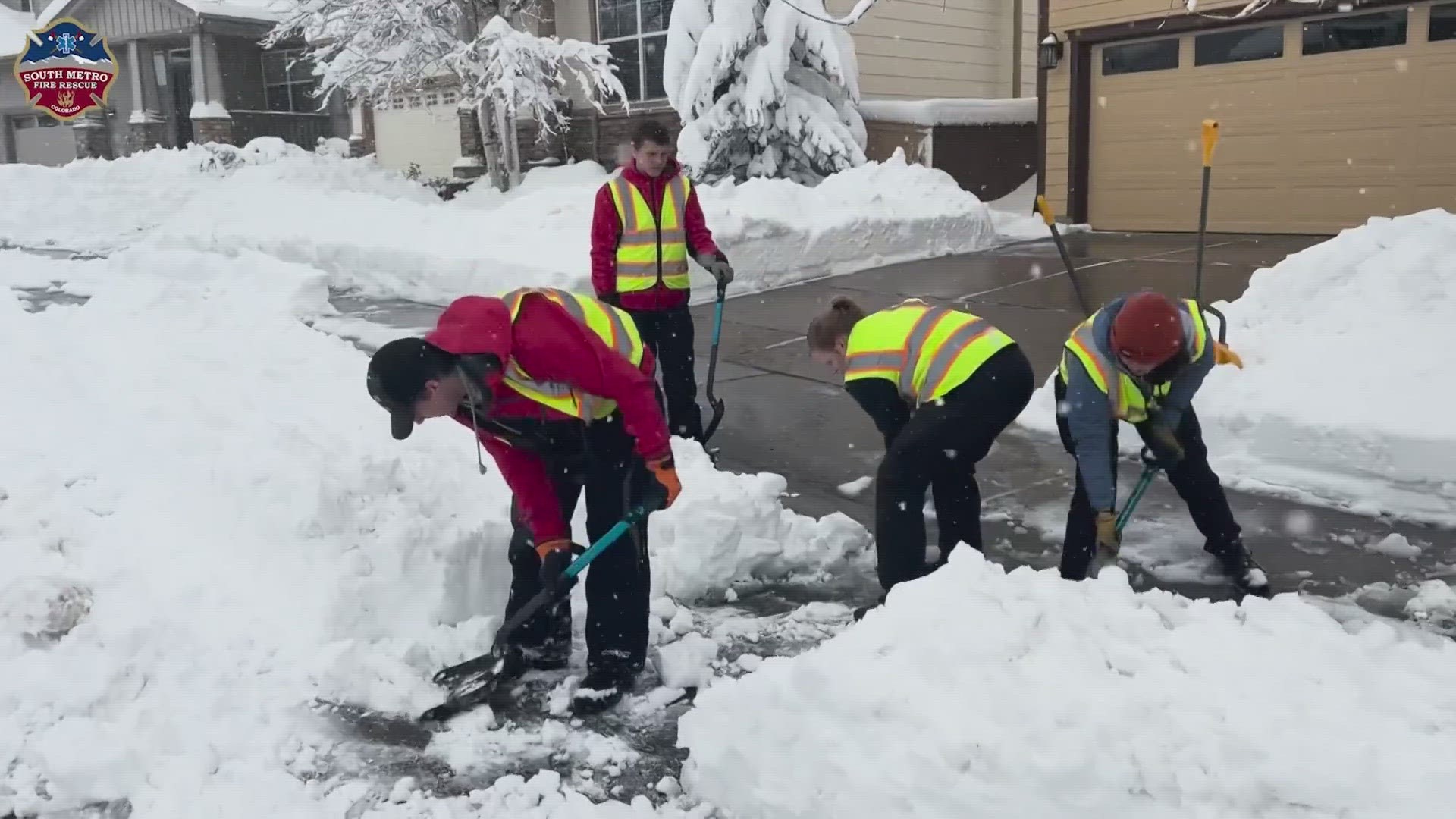 A fully trained search and rescue team staffed by highschoolers helped South Metro Fire Rescue get through the snow as a storm battered Denver Thursday.