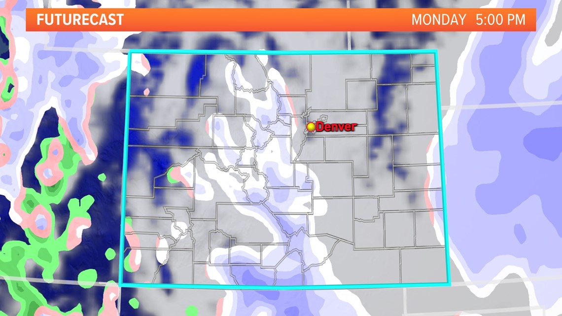 Mountain snow incoming for the Denver area | 9news.com
