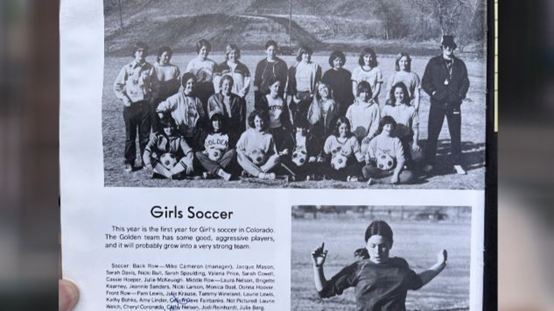 Donna Hoover sued the state of Colorado for girls' equal access to soccer in the mid 1970s. She now watches the success of Horan, Swanson, and Smith on the USWNT.
