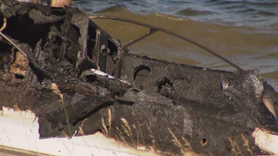 Boat catches fire at Chatfield Reservoir