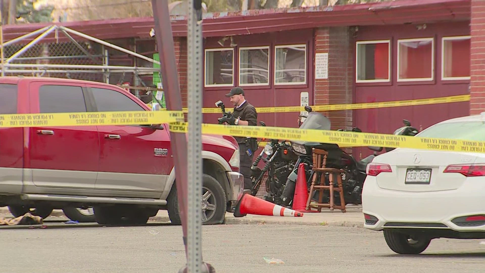 Denver Police said six people were injured in the shooting outside the Horizon Longue on Hudson Street Sunday morning.