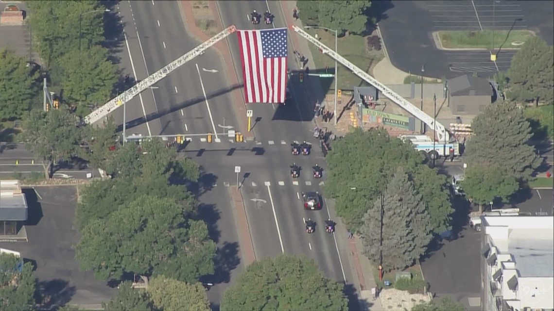Procession honors Arvada officer Dillon Vakoff | 9news.com