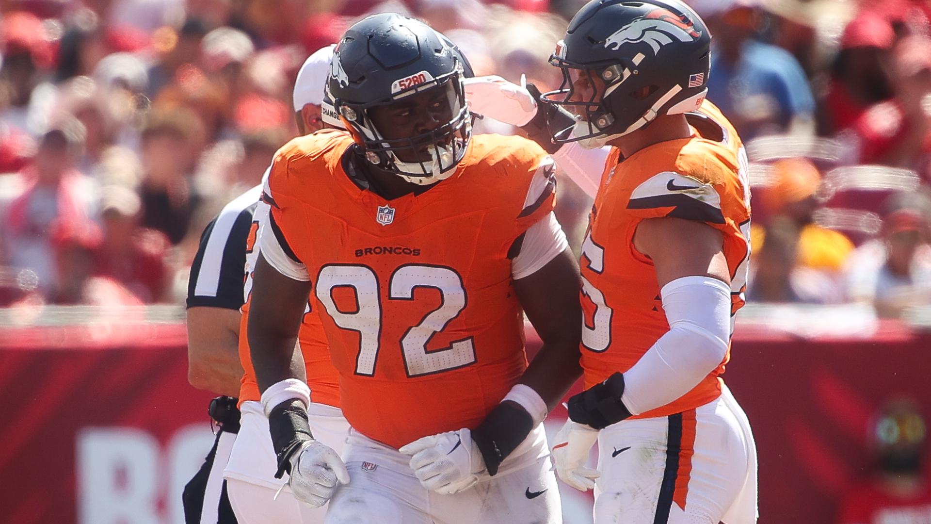 The Broncos' outside linebacker recorded a pair of sacks in Denver's win over the Tampa Bay Buccaneers.