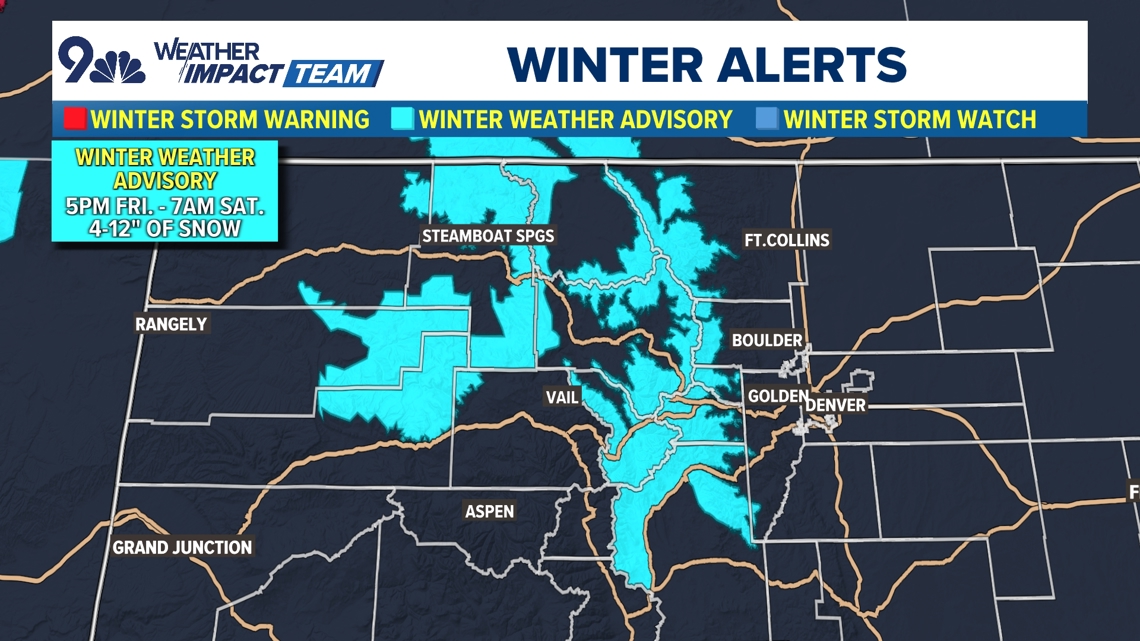 Here's when snow is forecast for Denver and the Colorado mountains ...