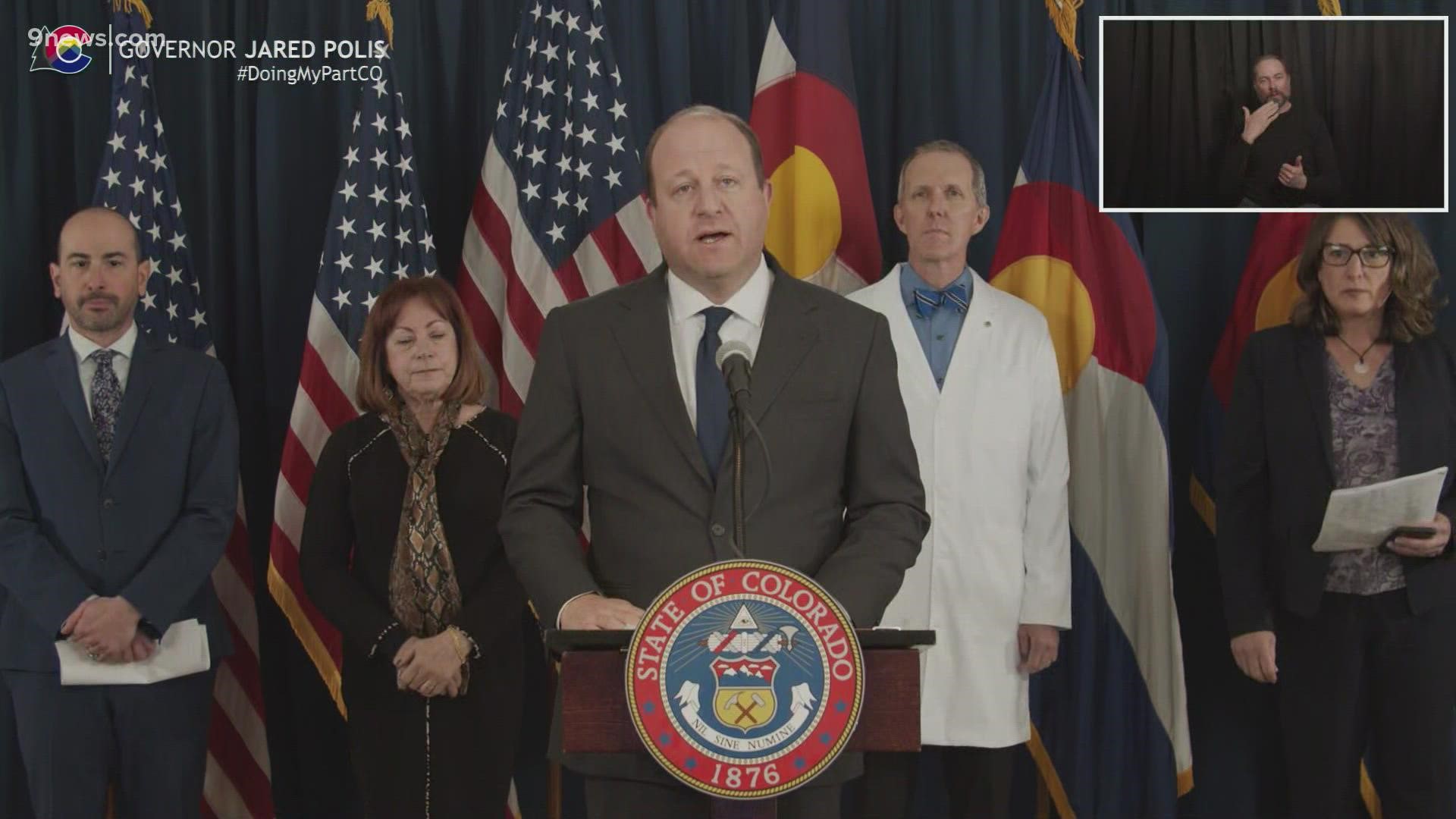 Polis talked about the "next chapter" for the state after nearly two years living through the COVID-19 pandemic