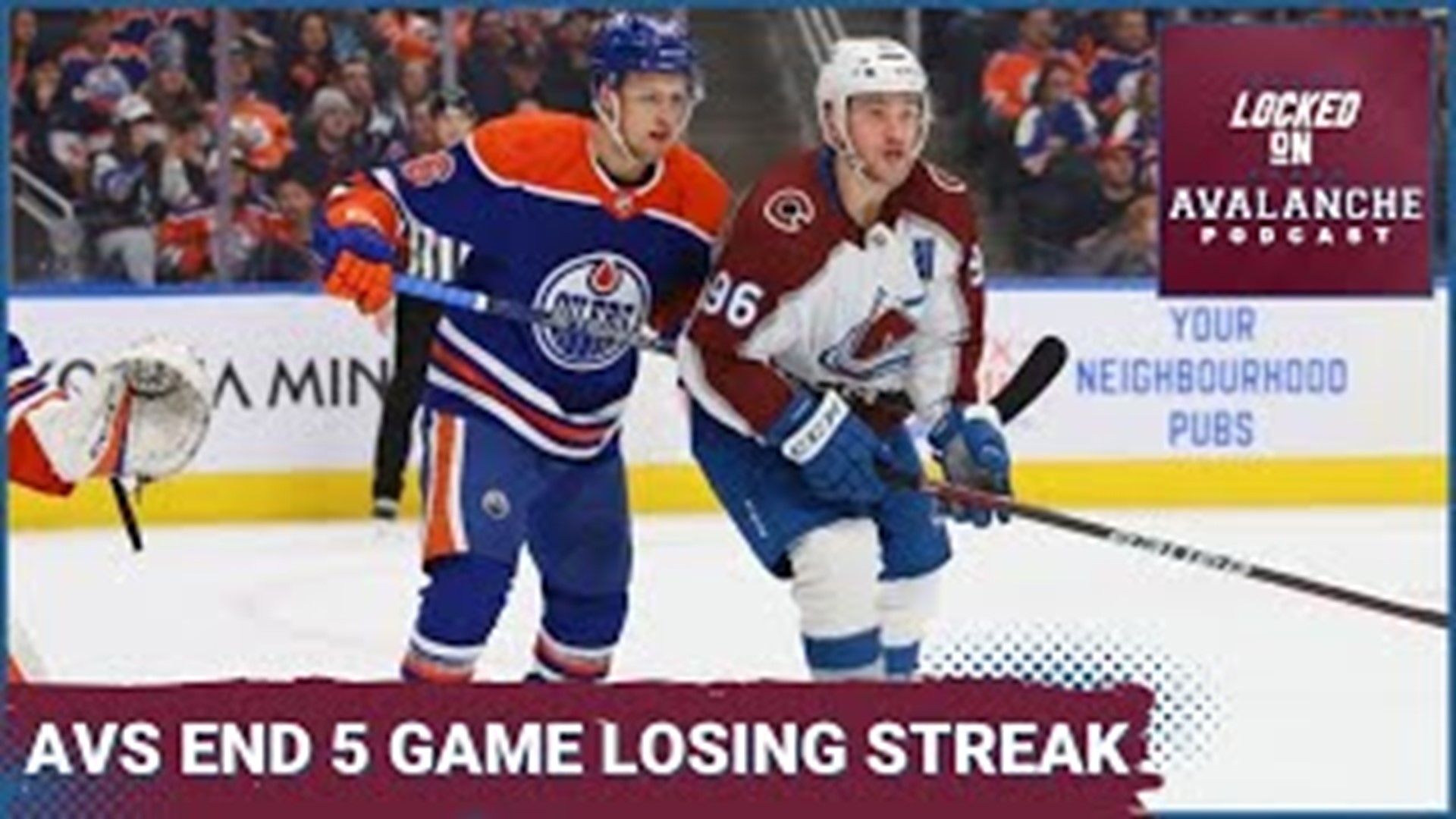 For a time during Saturday night's matchup against the Oilers, it looked like the streak was going to continue to six games for the Colorado Avalanche.