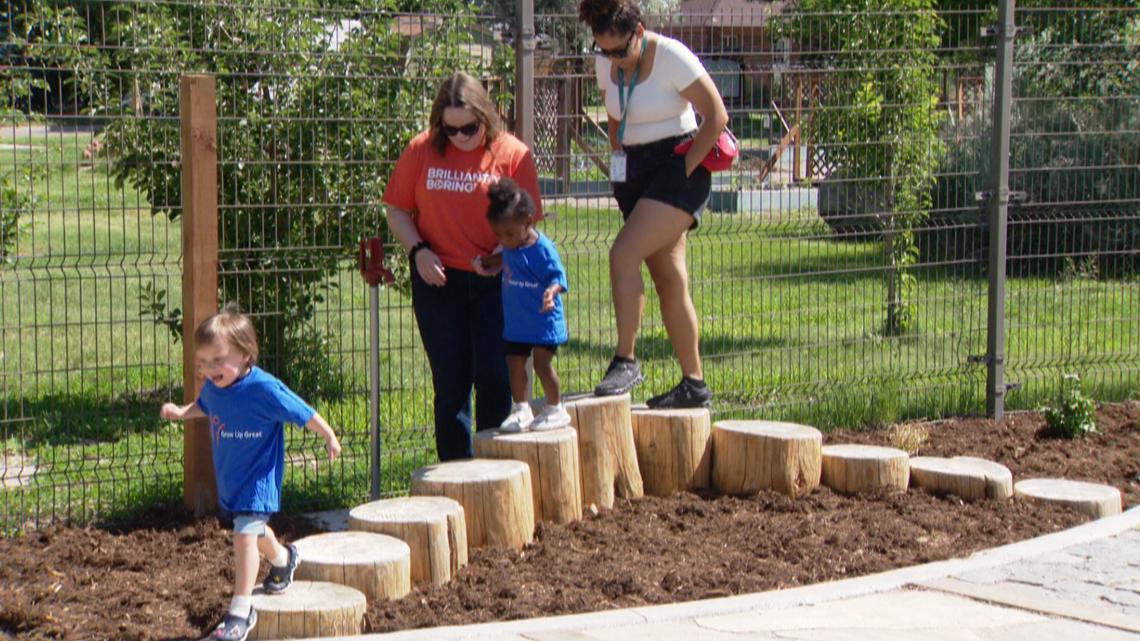 Denver's Clayton Early Learning opens new sensory playgrounds | 9news.com
