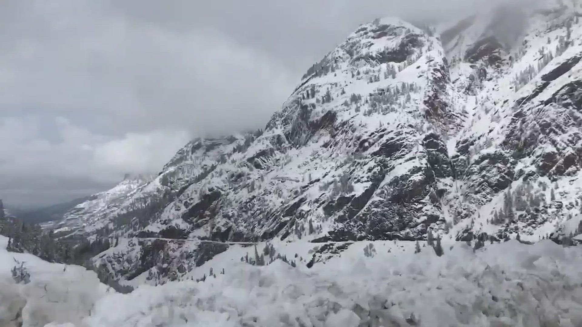 The Colorado Department of Transportation shared a video of crews plowing the Million Dollar Highway two weeks ago.