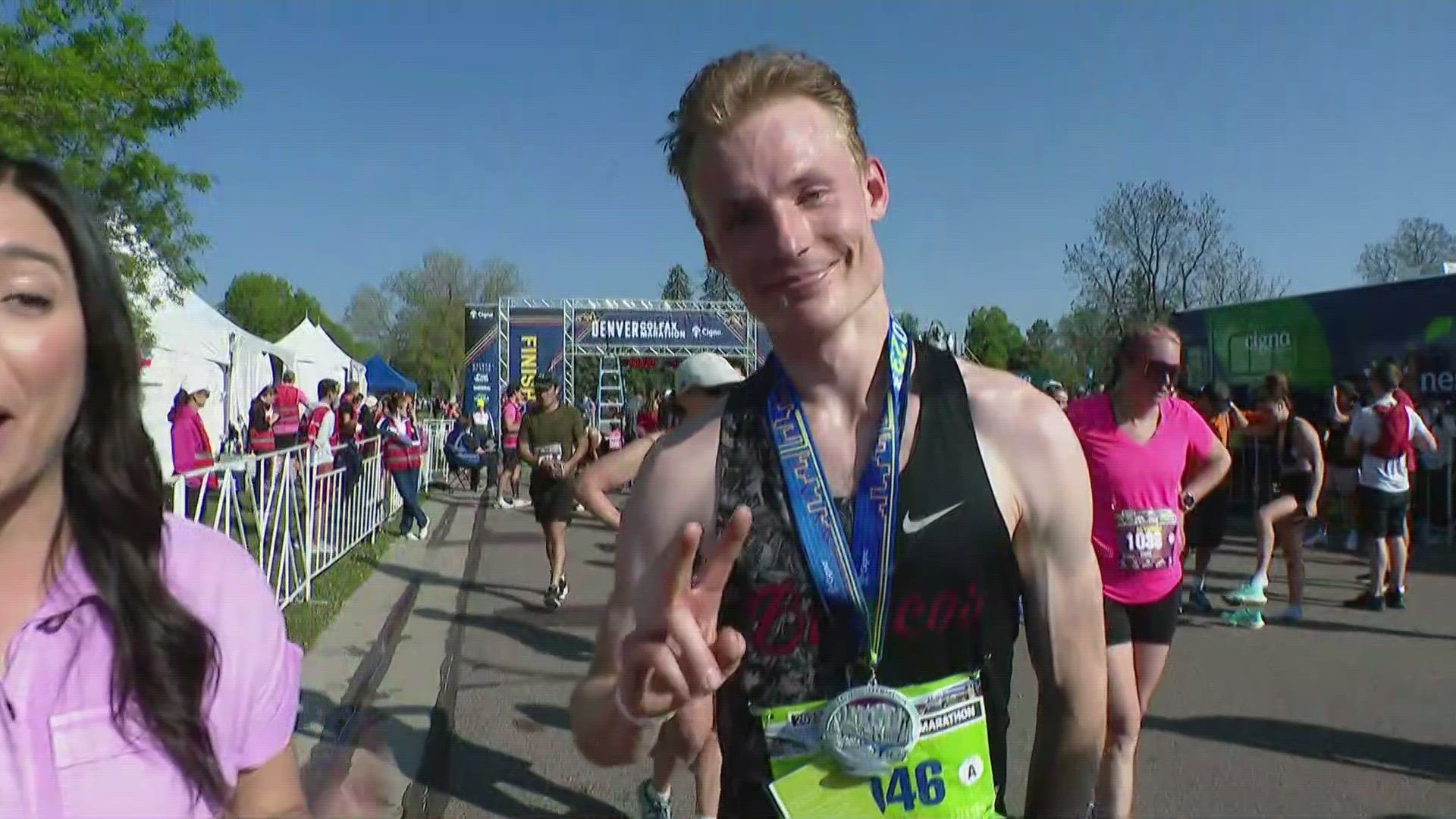 Jack Davidson, finished the Colfax Marathon in two hours and 23 minutes.
