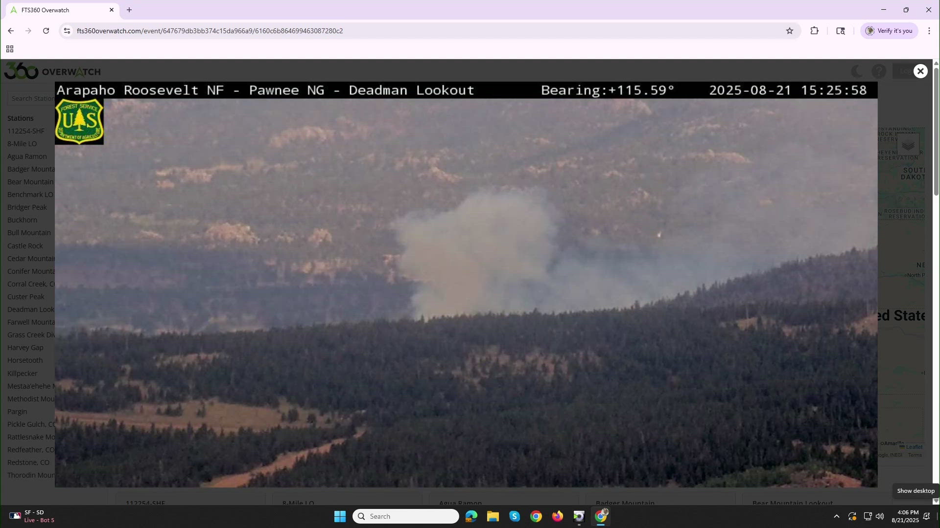 The evacuation area is near Deadman Road, including County Road 86.