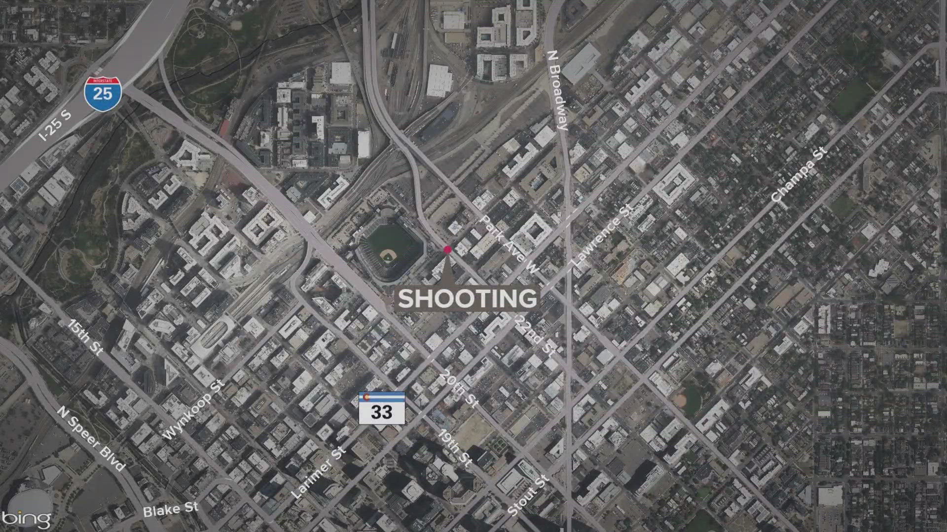 Denver Police said the shooting happened in the 2200 block of Blake Street.