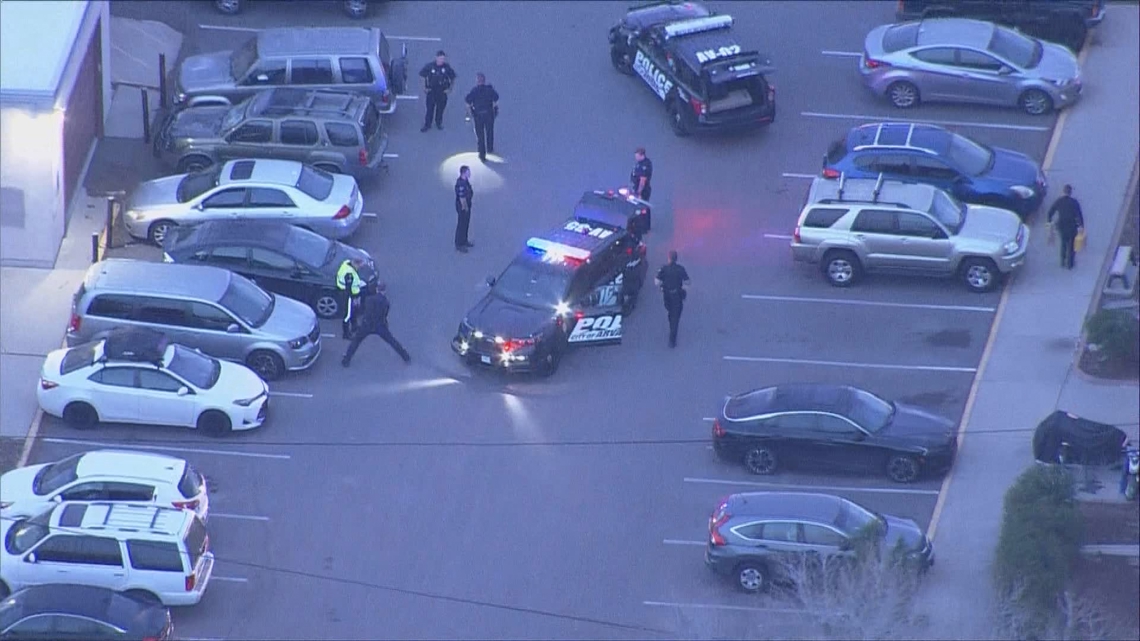 Police look for suspect after crash involving police vehicle | 9news.com