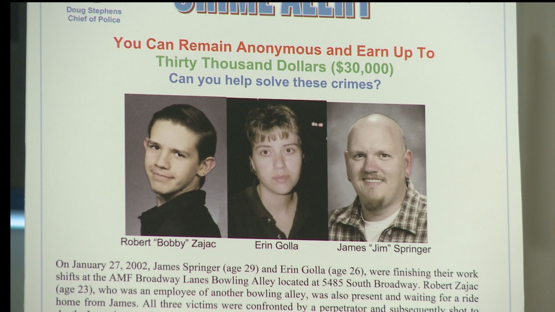 Littleton bowling alley murders AMF bowling shooting is unsolved