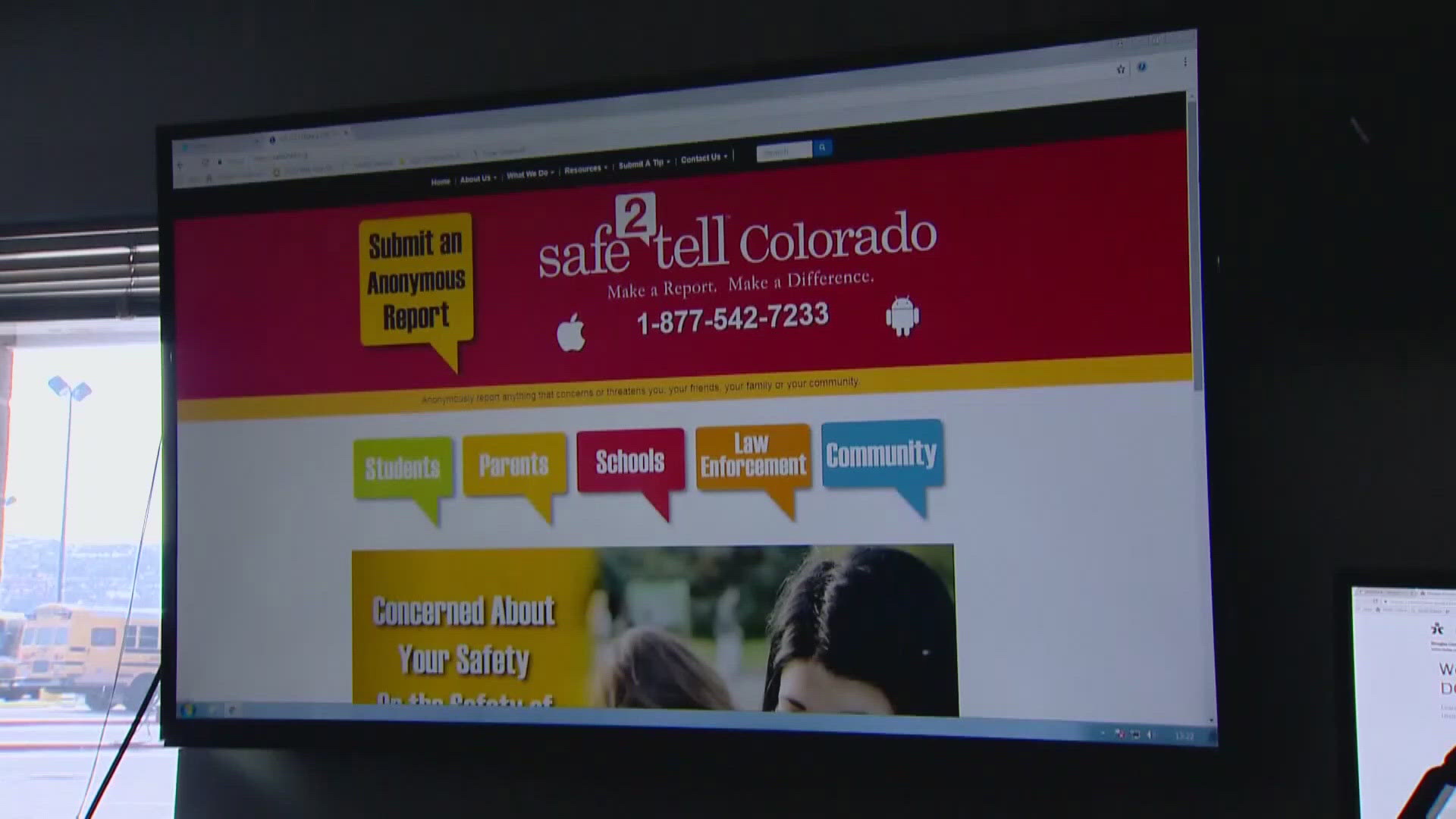 The state's annual report shows a 25% increase in reports last year to Safe2Tell. This is resulting in 28,000 more calls.