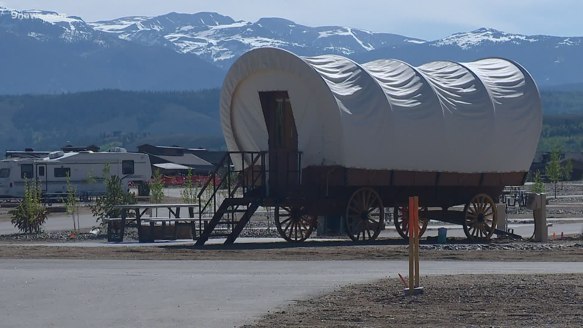 River Run Ranch in Granby is now offering camping in covered wagons so you can feel like a pioneer.