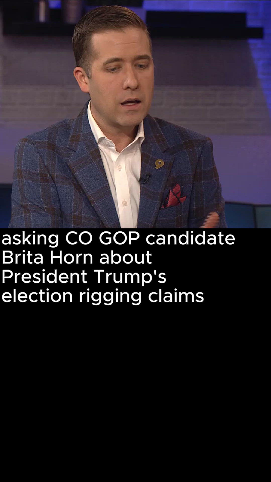 Colorado GOP chair candidate Brita Horn was asked if the 2020 election campaign was rigged – she wouldn't answer completely.