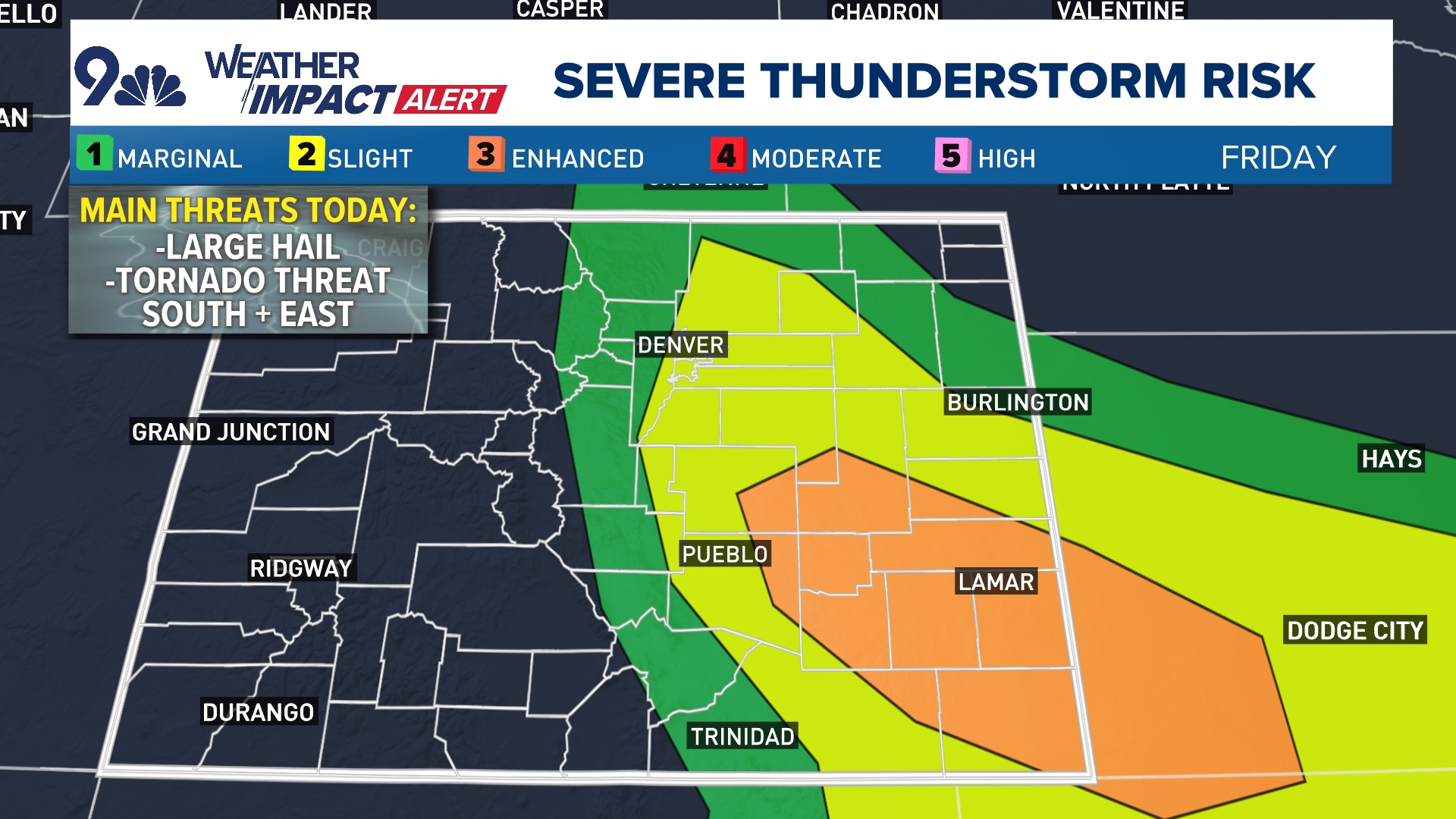 Severe thunderstorms likely in southeast Colorado, Denver metro area ...