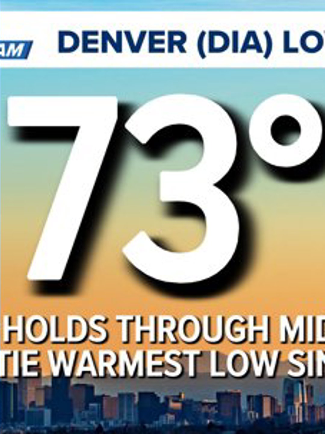 August 7: Denver could tie record for highest low temperature since ...
