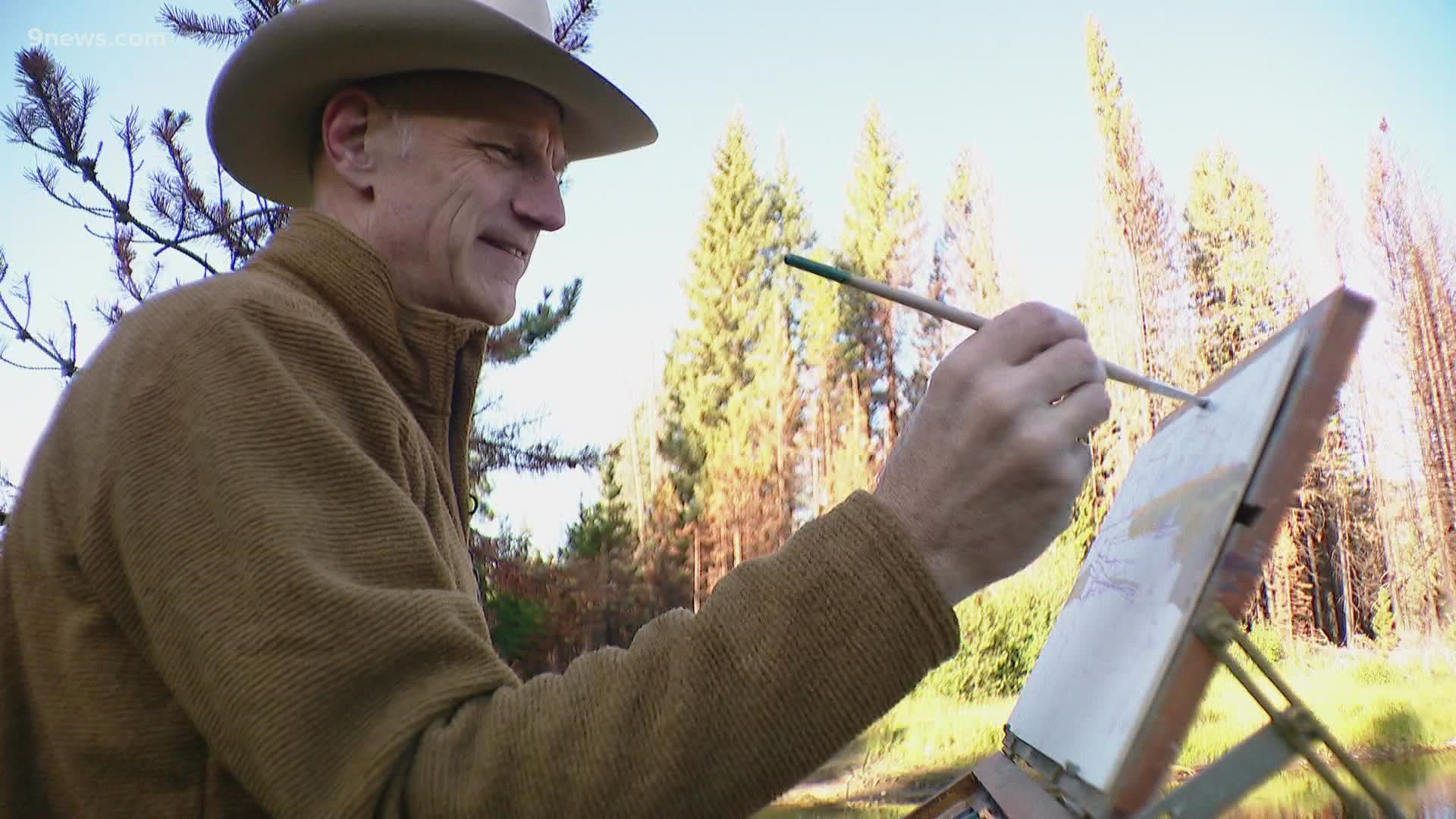 A year after the East Troublesome Fire ripped through Rocky Mountain National Park, a local landscape artist returns to his favorite place.