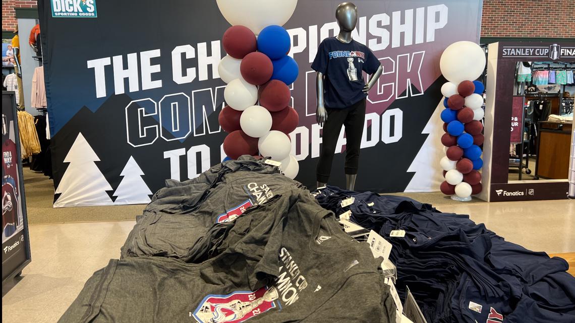 Park Meadows Dick's Sporting Goods sees fans rush in for new merchandise  the night of Avs Stanley Cup victory - CBS Colorado