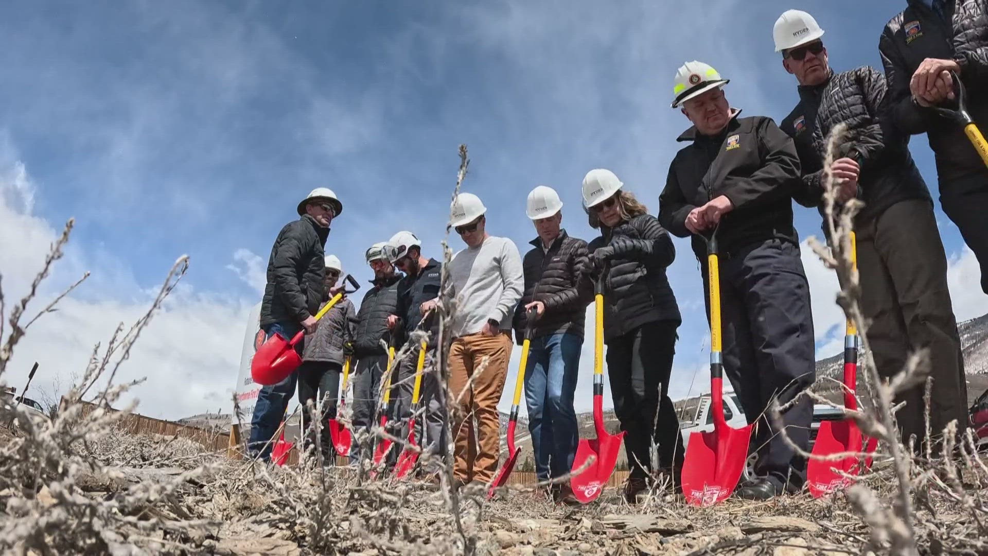 Residents in Silverthorne in Summit County celebrated the groundbreaking of the town's first full-functioning fire station in years.