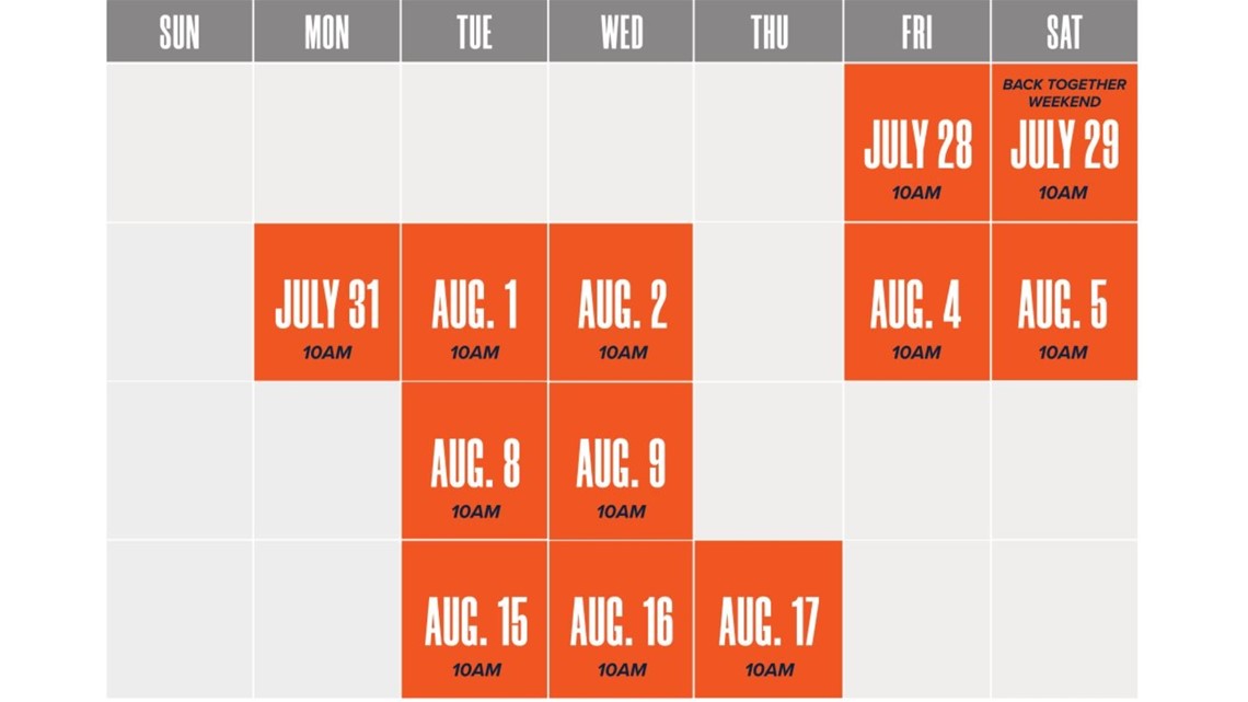 Denver Broncos training camp schedule announced