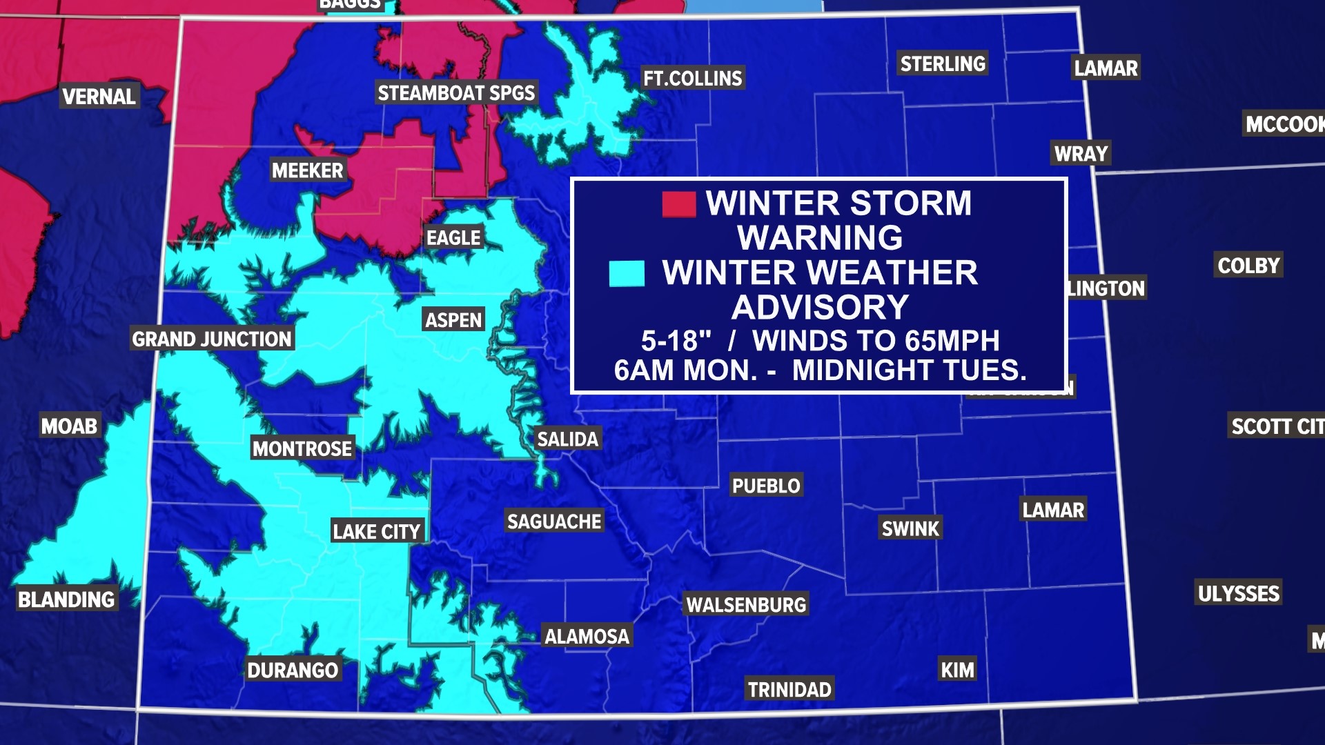 Winter Storm Warnings in Colorado | 9news.com