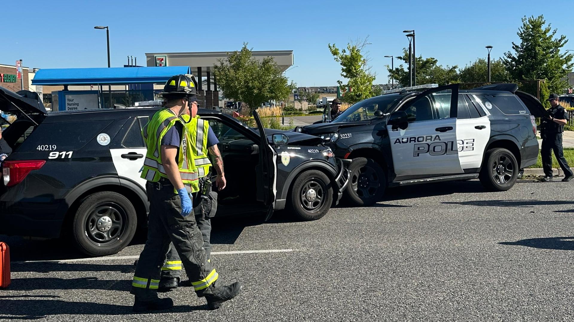Aurora police stop suspect after patrol car theft | 9news.com