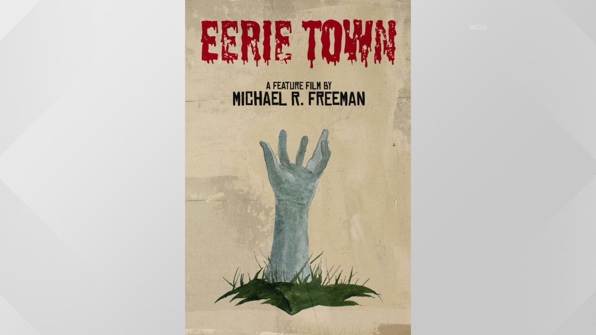 Several streets and alleyways will be closed this weekend during the filming of "Eerie Town," a horror-comedy zombie movie.