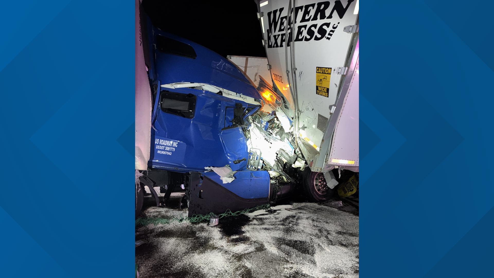 Interstate 25 reopens after crash involving 2 semi trucks near ...