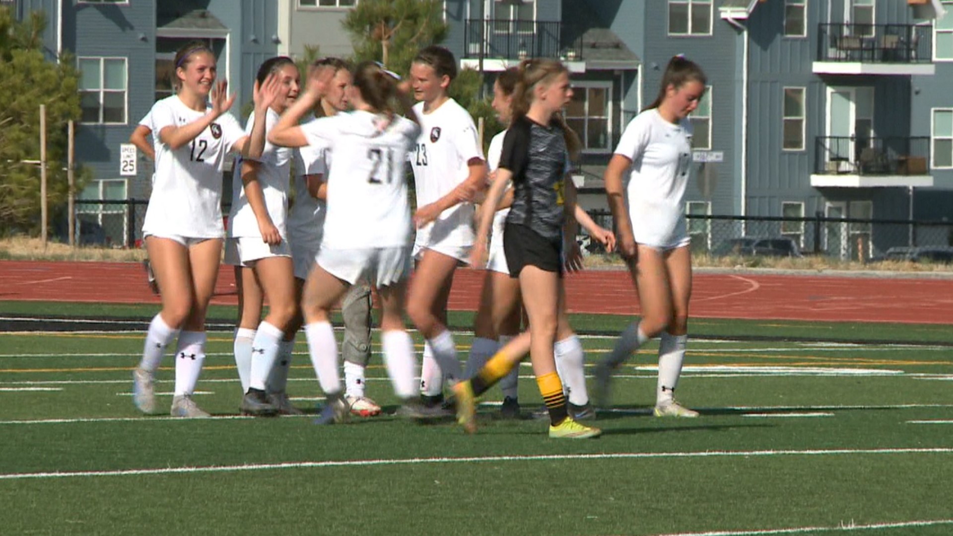 The Mustangs rallied from a halftime deficit to win 2-1 over the Miners on Tuesday.