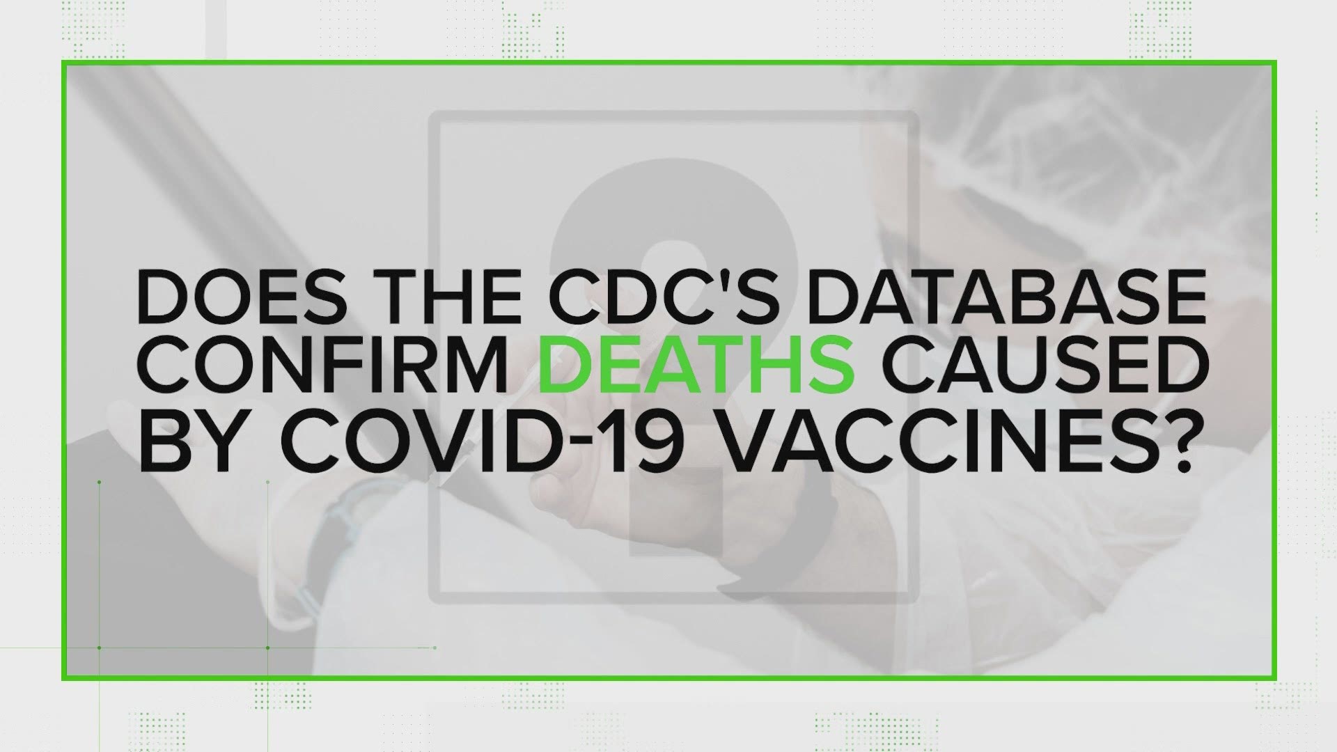 The verify team looks into claims that over 3000 people in the US have died due to receiving a COVID-19 vaccine. Here is why that's not true.