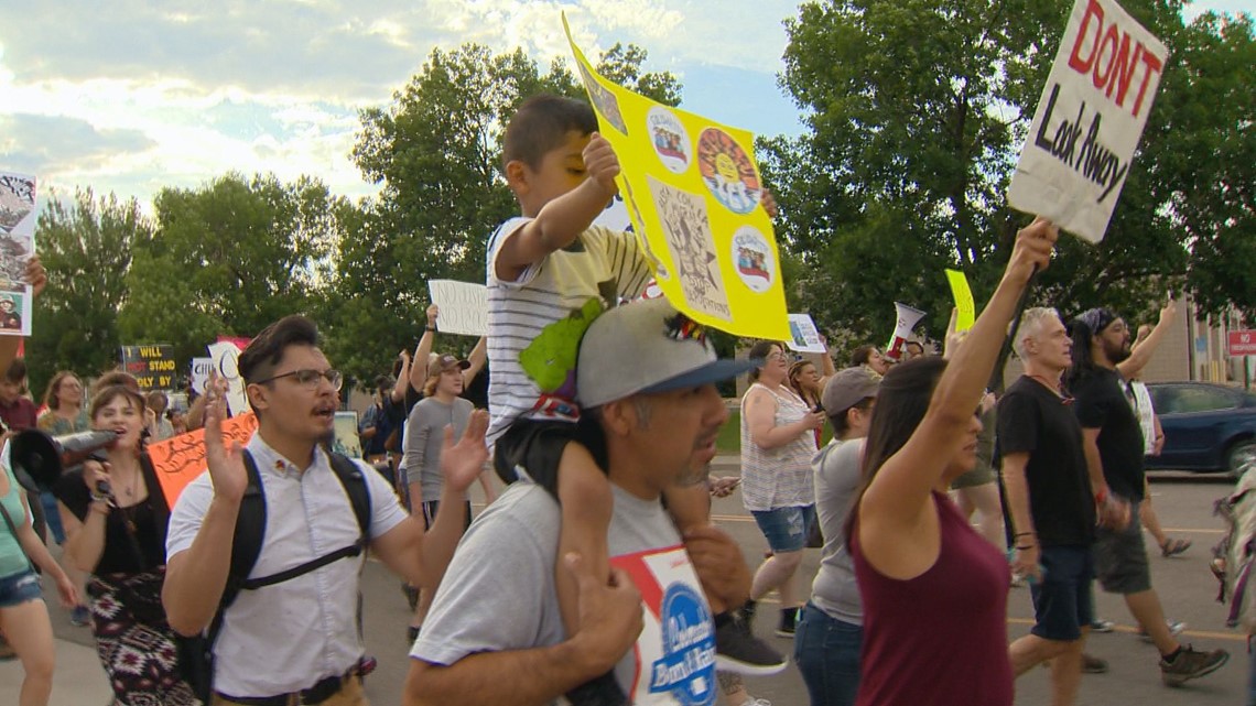 Protesters gather at Aurora ICE facility ahead of potential nationwide ...