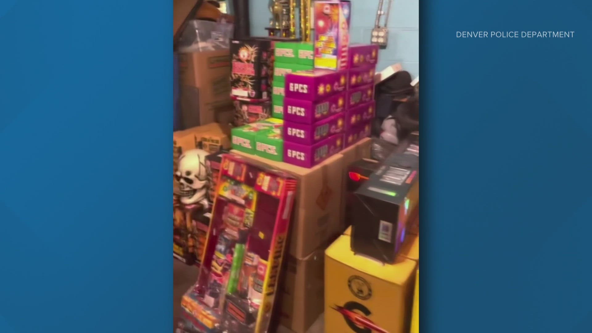 Denver Police took $80k dollars worth of illegal fireworks from a home in southwest Denver.