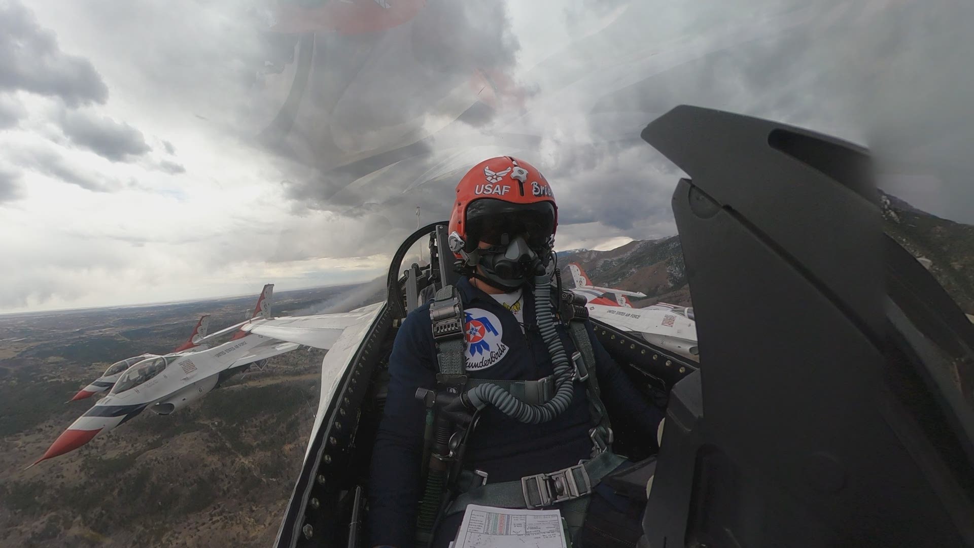 United States Air Force Thunderbirds fly over multiple locations in Colorado following the Air Force Academy commencement.