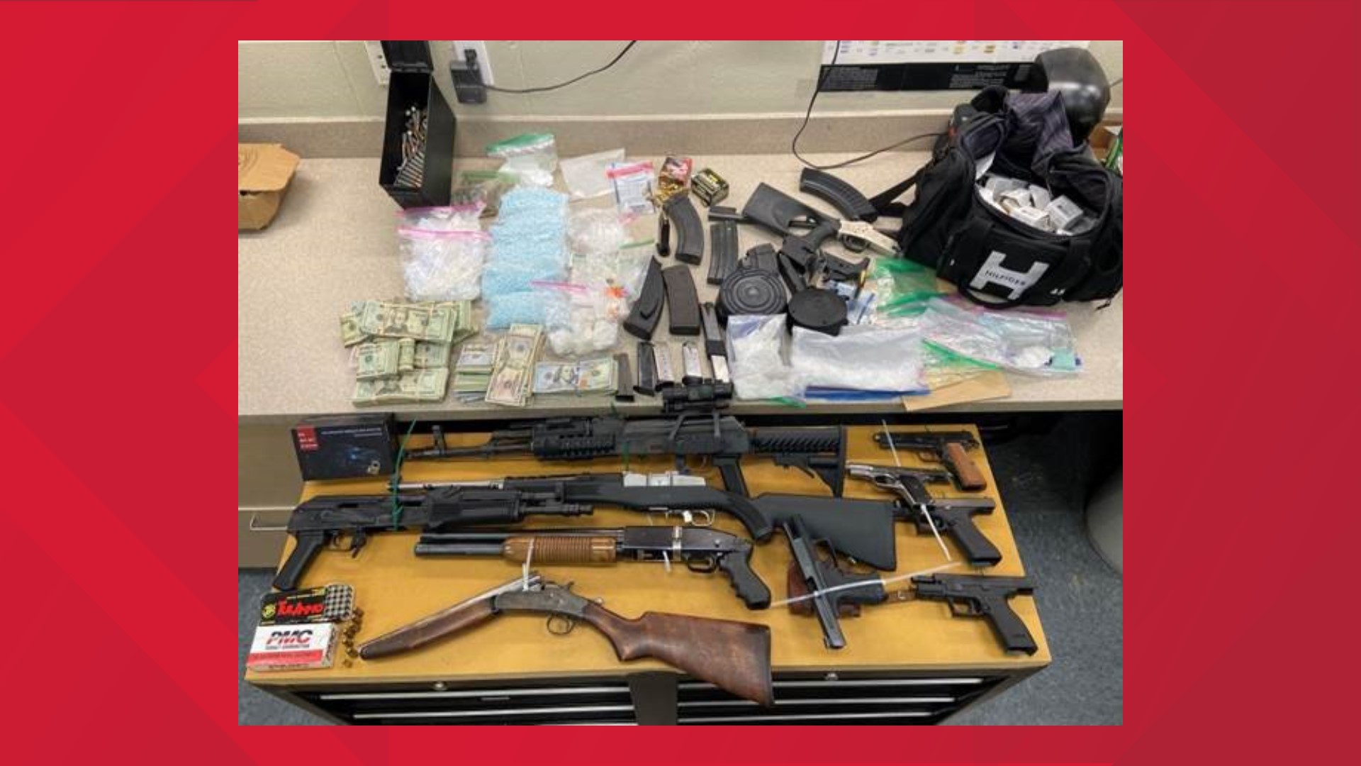 13,000+ fentanyl pills among drugs, guns seized in drug bust | 9news.com