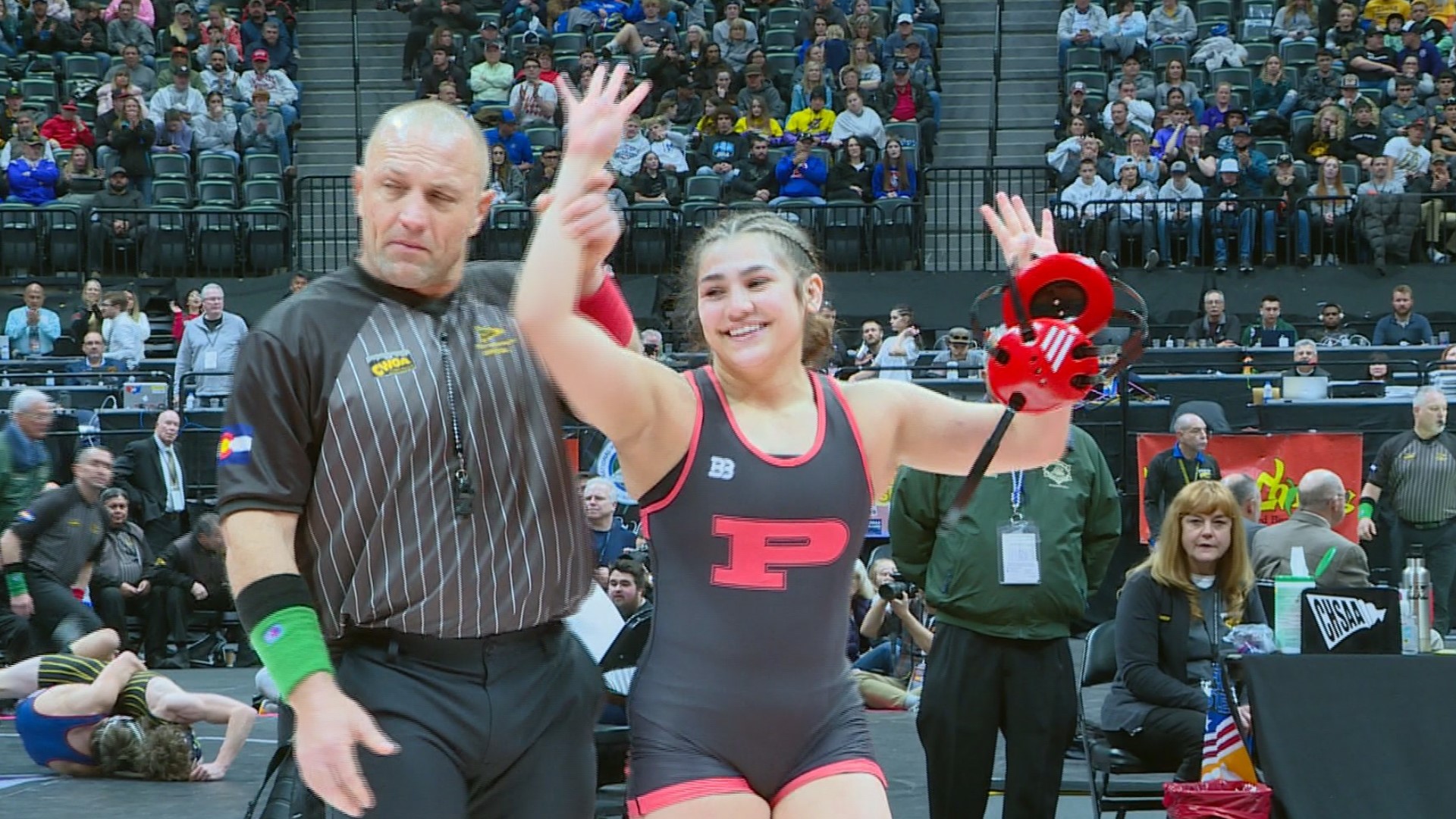 Pomona won the Class 5A title for the sixth straight year, while Mead (4A) and Mullen (3A) captured their first team championships in school history.